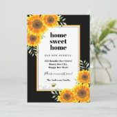 ひまわりホーム甘いホーム黒い動モダン動 案内状 (スタンド正面)