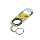 ひまわりボトルオープナー キーホルダー栓抜き (裏面アングル)