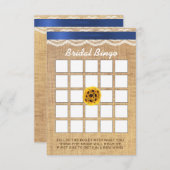 ひまわりボールレース&バーラップブライダルシャワービンゴ (正面/裏面)