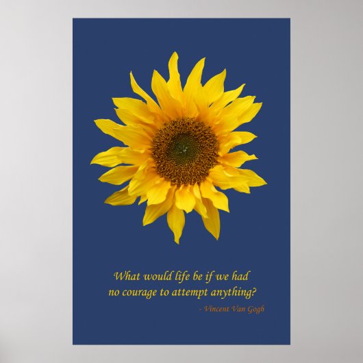 ひまわりポスタープリント ポスター (正面)