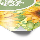 ひまわりポスター フォトプリント (角)