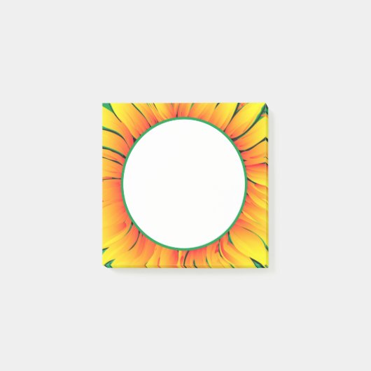 ひまわりポストitメモ日差し ポストイット (正面)