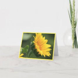 ひまわりポートレートノートカード サンキューカード