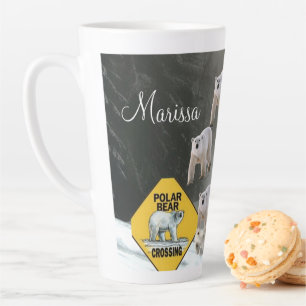 ひまわりポーラベアフローララテマグカップ カフェラテマグ