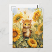 ひまわりマウスガーデン17 of 17 ポストカード (正面/裏面)