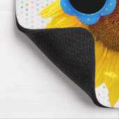 ひまわりマウスパッドのサングラス マウスパッド (コーナー)