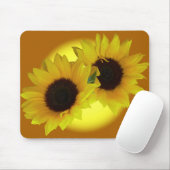 ひまわりマウスパッド美しい黄色の花の贈り物 マウスパッド (マウス)
