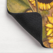 ひまわりマウスパッド美しい黄色の花の贈り物 マウスパッド (コーナー)