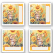 ひまわりマウス シール (正面)