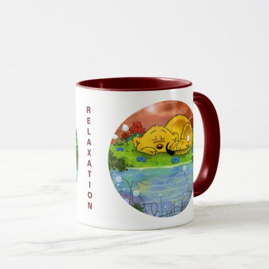 ひまわりマグでファラルドナッピング マグカップ (正面右)