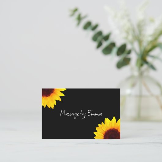 ひまわりマッサージアポイントメント名刺 名刺 (スタンド正面)