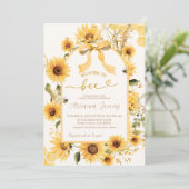 ひまわりママからビーベイビーシャワー招待状 招待状 (スタンド正面)