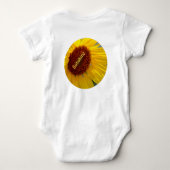 ひまわりママの小さな太陽の光 ベビーボディスーツ (裏面)