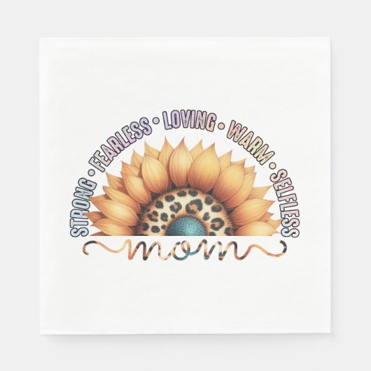 ひまわりママ スタンダードランチョンナプキン (正面)