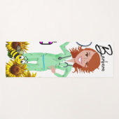 ひまわりミツバチナースヨガマット ヨガマット (正面(横))