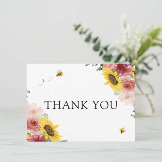 ひまわりミツバチ赤ちゃんシャワーありがとう (スタンド正面)