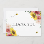 ひまわりミツバチ赤ちゃんシャワーありがとう (正面)