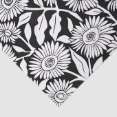 ひまわりミニマルモノクロ白黒 薄葉紙 (詳細)