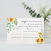 ひまわりミニマルレシピカード (スタンド正面)