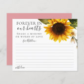 ひまわりミニマル共有A Memory Attendance Card (正面/裏面)