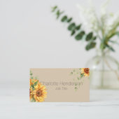 ひまわりミニマル名刺 名刺 (スタンド正面)