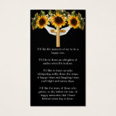 ひまわりミニマル記念葬式しおり (裏面)