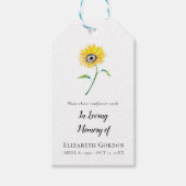 ひまわりメモリアル種パケット ギフトタグ (正面)