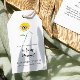 ひまわりメモリアル種パケット ギフトタグ