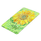 ひまわりモザイクフレキシブル冷蔵庫用マグネット マグネット (左側)