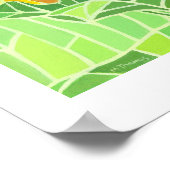 ひまわりモザイクプリント ポスター (角)