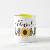ひまわりモダンとチータ賛美ママ・コーヒー マグカップ (中央)