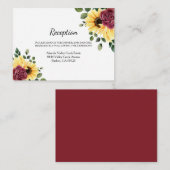 ひまわりモダンとバラフローラ エンクロージャーカード (正面/裏面)