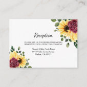 ひまわりモダンとバラフローラ エンクロージャーカード (正面)