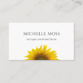 ひまわりモダンのシンプル 名刺 (正面)