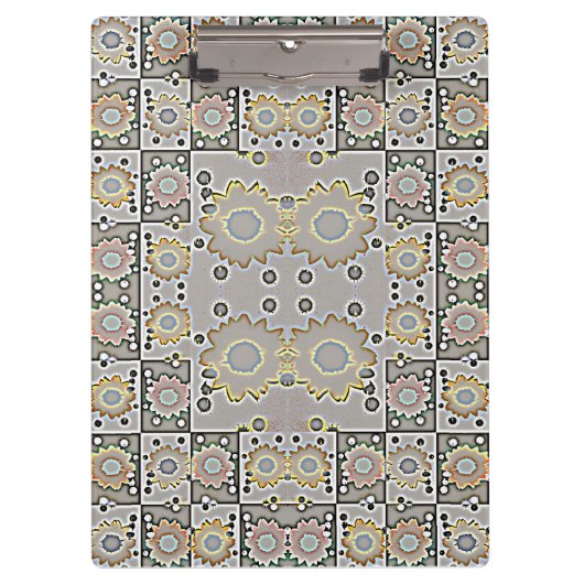 ひまわりモダンのパターン クリップボード (正面)