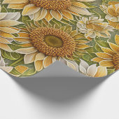 ひまわりモダンビューティフルコレクション ラッピングペーパー (角)