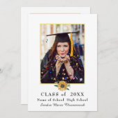 ひまわりモダンフローラ卒業 案内状 (正面/裏面)