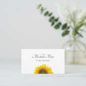 ひまわりモダンフローラ素朴名刺 名刺 (スタンド正面)