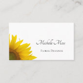 ひまわりモダンフローラ素朴名刺 名刺 (正面)