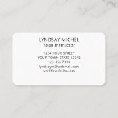 ひまわりモダンヨガインストラクター名刺 名刺 (裏面)