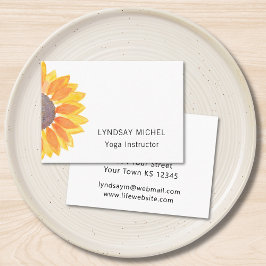 ひまわりモダンヨガインストラクター名刺 名刺