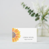 ひまわりモダンヨガインストラクター 名刺 (スタンド正面)