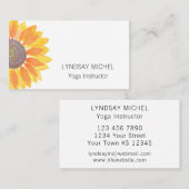 ひまわりモダンヨガインストラクター 名刺 (正面/裏面)