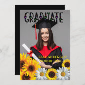 ひまわりモダン写真卒業 シーズンカード (正面/裏面)