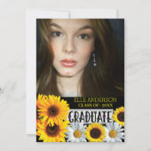 ひまわりモダン写真卒業 招待状 (正面)
