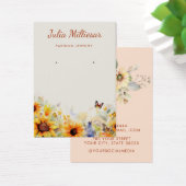 ひまわりモダン山花耳飾りカード (デスク)