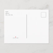 ひまわりモダン赤ちゃんシャワー日付の変更Annou 案内ポストカード (裏面)