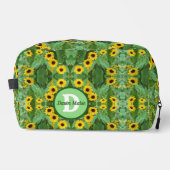 ひまわりモノグラムのの渦巻き模様 ドップキット (正面)