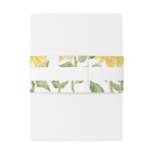 ひまわりモノグラムモダンバ結婚ンズ 招待状ベリーバンド (裏面例)