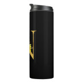 ひまわりモノグラムレターNフローラレターNギフト タンブラー (回転右)